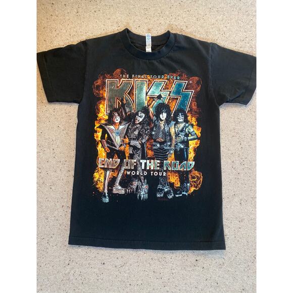 Alstyle Apparel & Activewear Other - Kiss End of the Road World Tour Tshirt Mens Small Black 2019